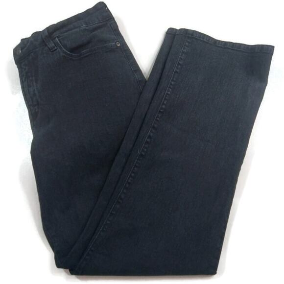 J240 NYDJ 11" Rise Antique Black Straight Leg size 14P - Picture 5 of 8